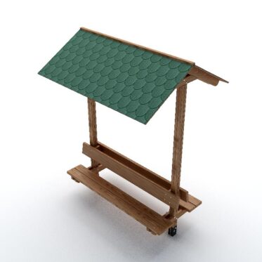 Kiosk Bench with tegola